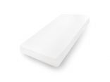 Prześcieradło jersey 140x200 + 30 cm z gumką biały matex 001 na wysoki materac